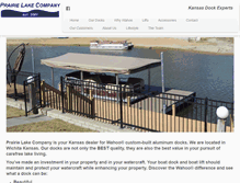 Tablet Screenshot of kansasboatdocks.com